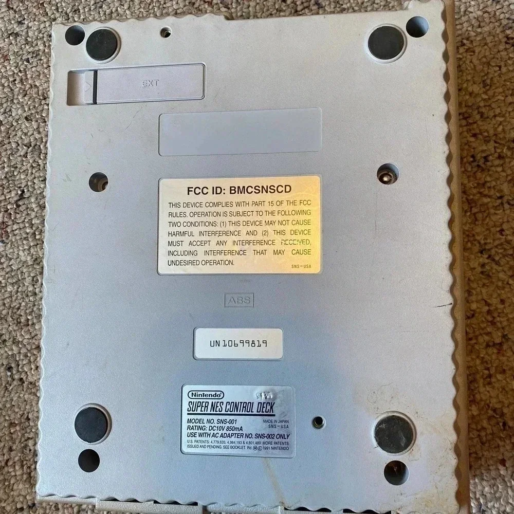 Vintage Super Nintendo Entertainment System Made in Japan